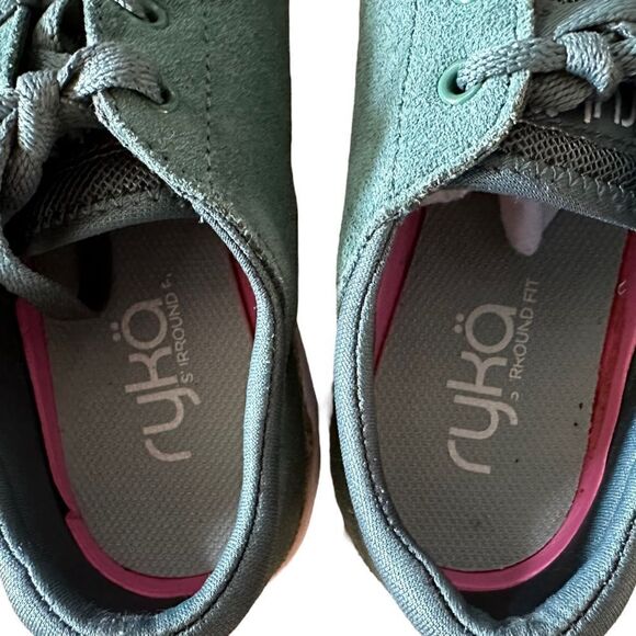 Ryka ~ Suede upper with jute accent and rolled comfort collar ~ size 7 - Picture 7 of 9